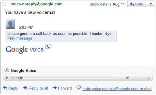 Gmail Labs - Ecoutez vos messages Google Voice dans Gmail