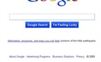 La nouvelle Home Page de Google est franchement ... bleue :)